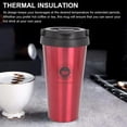 thumbnail image 4 of Insulated Travel Coffee Mug, Stainless Steel, Portable Car Cup with Lid, 4 of 8