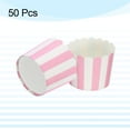 thumbnail image 3 of 50Pcs Paper Baking Cups 6oz Bulk Cupcake Muffins Liners Cases Wrappers Stripe Pink, 3 of 5