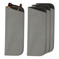 thumbnail image 1 of 4Pcs Estuches Suaves para Gafas, Estuche de Gafas de Cuero Portátil para Hombres y Mujeres (Gris), 1 of 7