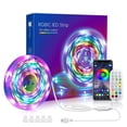 thumbnail image 1 of Tiras De Luces LED RGB E IC, 5M Sincronización De Música Luces Que Cambian De Color Con Temporizador, 213 Modos, Tiras De Luces LED USB Para TV, Monitor, PC, Con Control De, 1 of 8