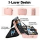 thumbnail image 5 of Estuche de viaje para maquillaje gzcz de gran capacidad, impermeable, rosa, 5 of 8