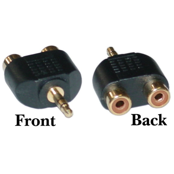 3.5Mm Stereo To Dual Rca Audio Adapter, 3.5Mm Male To Dual Rca Female (Red-White)