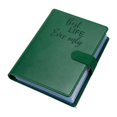 thumbnail image 1 of Cuaderno planificador con carpeta, organizador versátil, organizador personal recargable para proyectos de bricolaje. Verde, 1 of 9