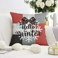 thumbnail image 3 of Funny Christmas Santa Claus Winter Snowflake Throw Pillow Case Beautiful Square Cushion Covers Set of 2 Vintage Pillow Cover for Room Home Patio Bedroom Livingroom, 3 of 7