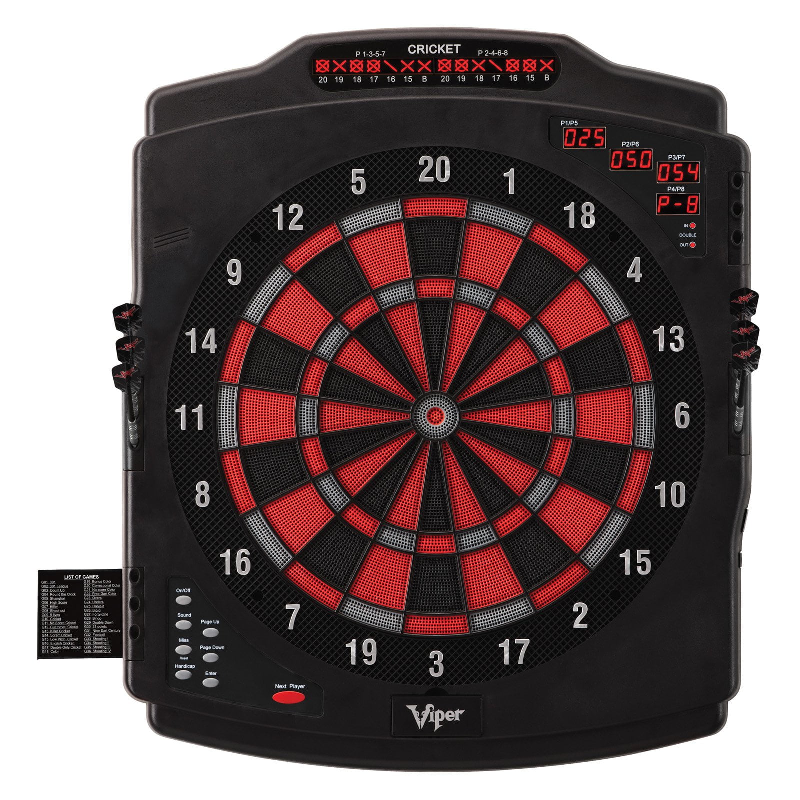 Viper Eclipse II Electronic Dart Board and Darts Set