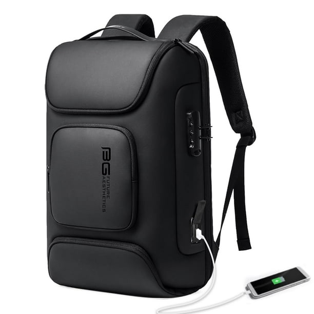 Mochila BANGE para portátil empresarial de 15,6 pulgadas con puerto de carga USB