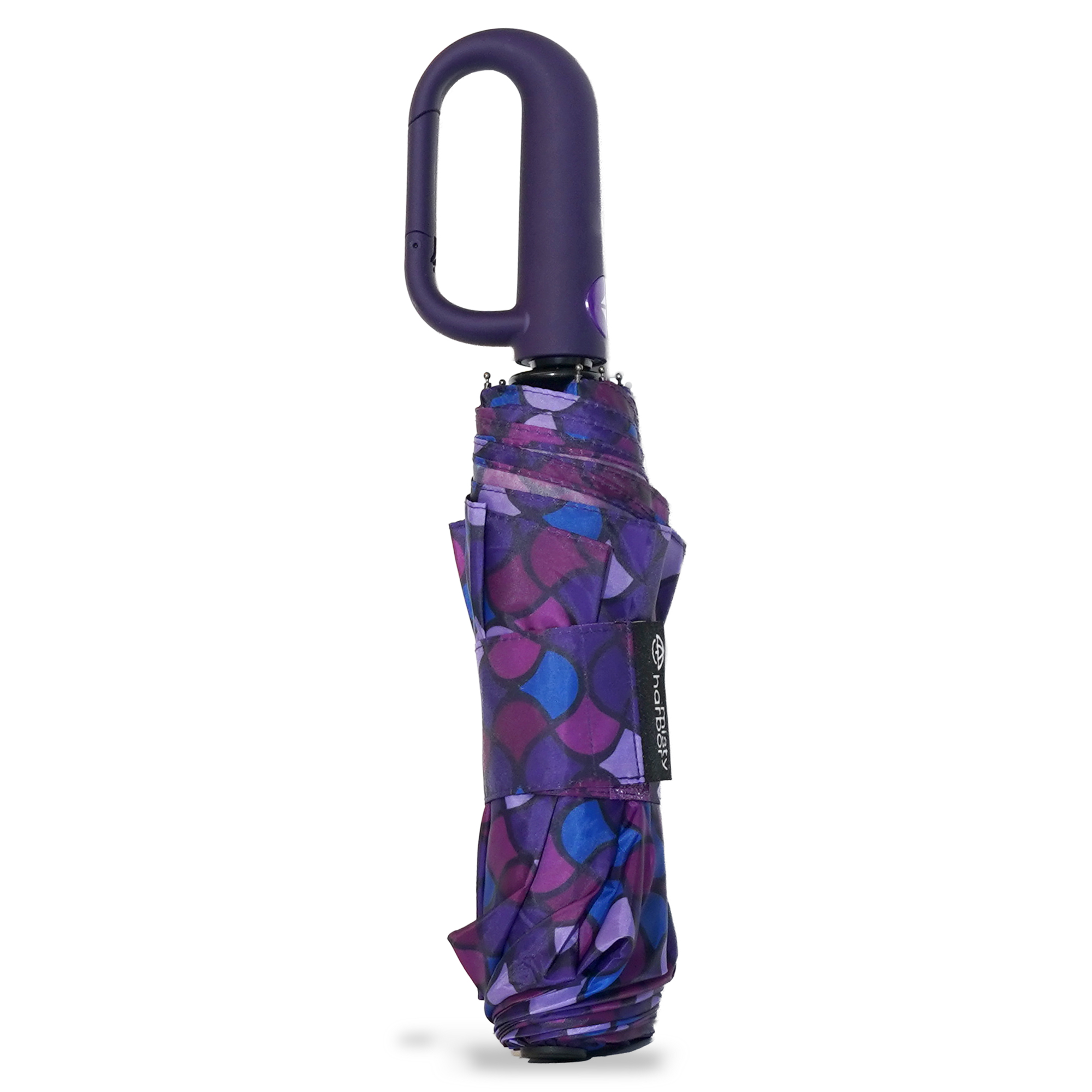 Misty Harbor Rain Umbrellas with AOC Carabiner Clip, Auto Open Auto Close, multi colored