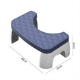 thumbnail image 2 of Home Adult Bathroom Accessories Toilet Squat Stool Removable Grey, 2 of 7