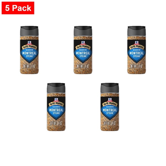McCormick GRILL MATES Montreal Steak Seasoning 3.4 oz - 5 Pack