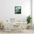thumbnail image 2 of Stupell Industries Cloudy Blocked Beach Cliffs Landscape Graphic Art Jet Black Floating Framed Canvas Print Wall Art, Design by Nikita Jariwala, 2 of 6