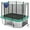 Green, variant on Gymax 10 x 8 FT Heavy-Duty Trampoline w/Basketball Hoop Soccer Goal Non-Slip Ladder Green