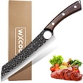 thumbnail image 1 of WXCOO 8.5" Hand Forged Chef Knife Meat Vegetables Cleaver Boning Knife Full Tang Design High Carbon Steel Kitchen Knife for Home Restaurant, 1 of 7