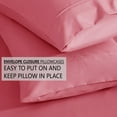 thumbnail image 2 of American Home Collection Brushed Microfiber Sheet Set, Deep Pocket Extra Soft Sheets & Pillowcase Set, 3 Pieces, Twin, Pink, 2 of 7