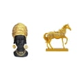 thumbnail image 1 of Estatua de mujer africana, figura de resina, adorno, estatua de caballo, figura de caballo, escultura creativa, adecuada para regalar, estante de ofic, 1 of 8
