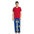 thumbnail image 2 of Pokemon Pikachu Men's & Big Men's All Over Print Sleep Pants, Size S-2XL, 2 of 5