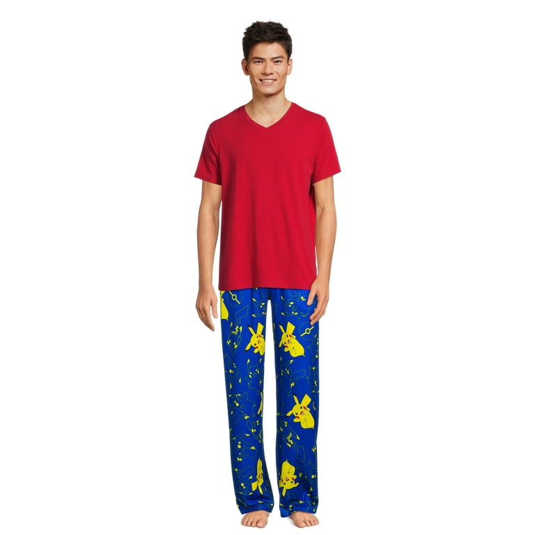 Pokemon Pikachu Men s Big Men s All Over Print Sleep Pants Size S 2XL