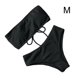 thumbnail image 4 of Eigraketly Traje de baño dividido para mujer, traje de baño acolchado de poliéster para verano, traje de baño para vacaciones, traje de playa sencillo a Traje de baño Negro M Eigraketly OD021066-11, 4 of 6