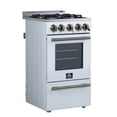 thumbnail image 2 of Forno Lamazze 20 Inch Freestanding Gas Range in White, Compact Design, 2 of 12