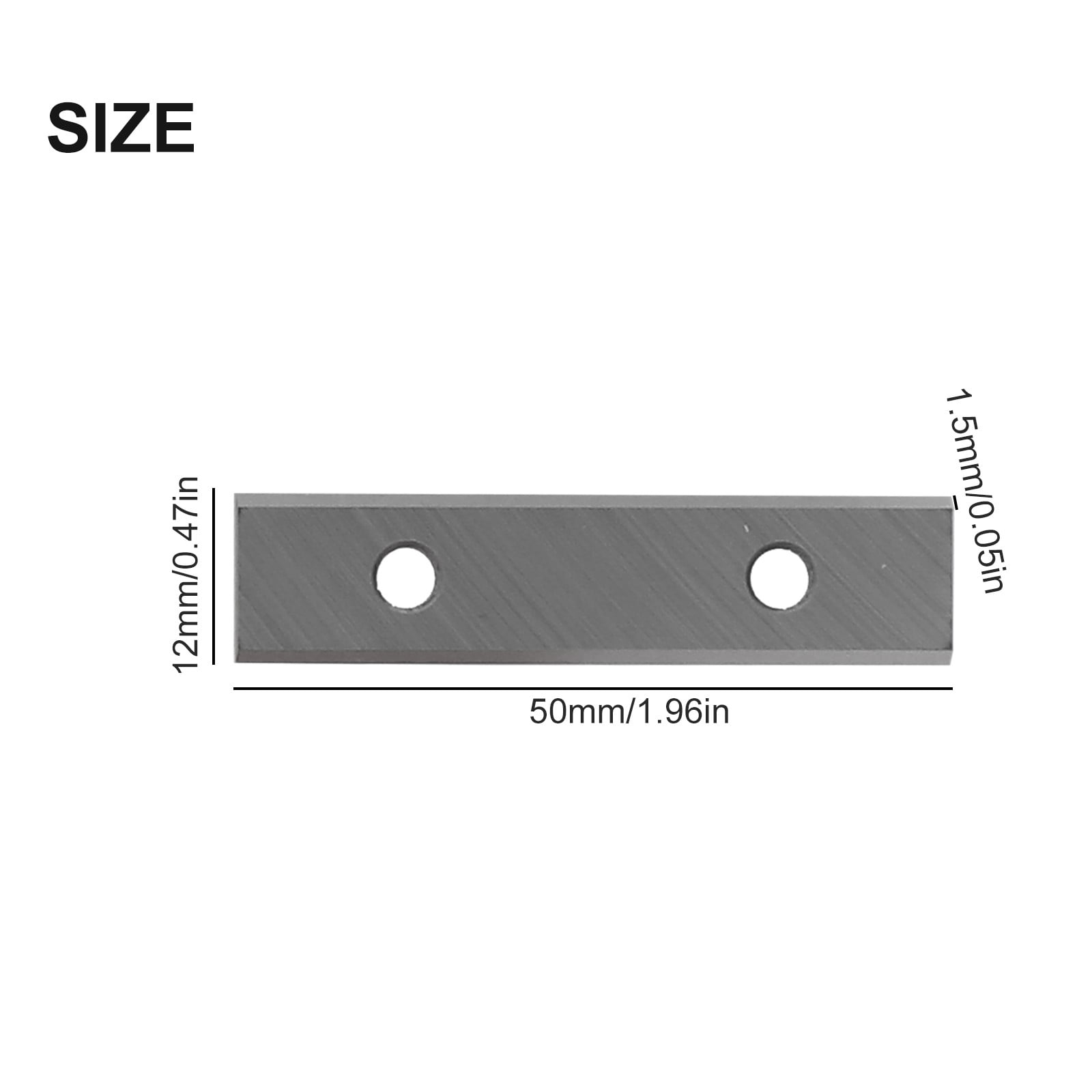 10x Paint Scraper Blades Square Carbide Inserts 50*12*1.5mm For Glue Timber Varnish Wood Stains Rust Removal Cleaning Hand-Tools