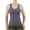 Gray, variant on Sleeveless Tank Tops for Women Scoop Neck Workout Yoga Athletic Running Gym Cami Top Fitted Built in Bras Undershirt
