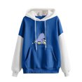 thumbnail image 2 of Qiopertar Liquidation Livraison Gratuite Mode Femme Décontractée Imprimé Col Rond Manches Longues Amples Hauts Courts Blouse Chandails en Molleton Sans Capuche Offres de la Semaine Moins de 5$, 2 of 5
