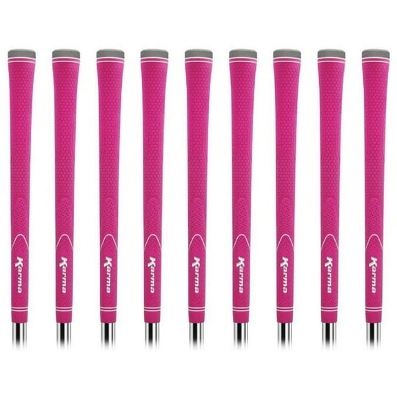 Karma Neion II Pink 9 Piece Golf Grip Bundle for Women, Undersize