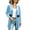 Light Blue#womens velvet cardigan, variant on Womens Velvet Open Front Cardigans Lace Waist A-Line Duster Jacket Velour Long Sleeve Cardigan for Evening Cocktail Party 3XL