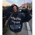 thumbnail image 4 of Sudadera con capucha con estampado de planetas para niña y niño de los años 90, jersey de algodón con espacio perdido fuera de la vista, sudadera gótica Y2k para pareja, sudadera con capucha gótica el, 4 of 4