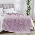thumbnail image 2 of KMUSET Lavender Purple Sherpa Fleece Throw, 50” x 60”, 2 of 6