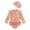Watermelon Red, variant on WOYY Girls One-Piece Swimsuit Floral Long Sleeve Ruffle Rashguard with Hat Bathing Suit