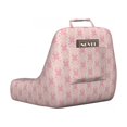 thumbnail image 2 of Pink Damask Reading Pillow Cover, Victorian Inspired Monochrome Floral Girly Delicate Repetitive Pattern, Unstuffed Printed Bed Rest Case from Soft Fabric, XL Size, Pale Pink and Ivory, by Ambesonne, 2 of 4