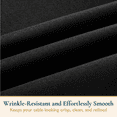 thumbnail image 6 of ComfiTime Tablecloth – 54 x 54 Durable Polyester Fabric Table Cover Cloth for 2-3 ft Square Table, Spill/Stain-Resistant, Reusable/Washable, Indoor/Outdoor Dining/Party/Wedding/Banquet, Black, 6 of 16