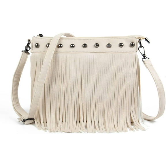 Ladies Tassel Crossbody Bag Retro Small Tassel Shoulder Handbag