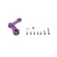 thumbnail image 1 of Brazo de dirección de aleación de aluminio para Arrma Kraton Outcast Senton de 1/8, 25 dientes, modificado y mejorado, color morado, 1 of 5