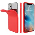 thumbnail image 2 of TORUBIA For iPhone 11 Pro Max 6.5 Inch Back Case Slim Fit Soft TPU Phone Case Built-in Velvet Material Anti-Scratch Protective Cover,Full Body Protection Liquid Silicone Red, 2 of 8