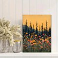 thumbnail image 2 of Qisvanset 12x16 Inch Framed Canvas Wall Art Woodland Wildflower Botanical Vintage Rustic Living Room Wall Art, 2 of 8