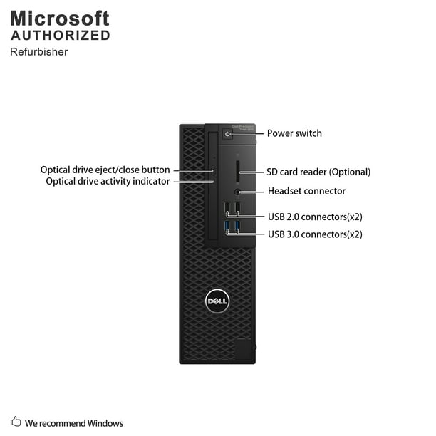 Dell Precision 3420 SFF Desktop Computer PC, Intel Quad Core i5