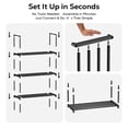 thumbnail image 5 of Riousery Shoe Rack, 3-Tier Metal Shoe Organizer for Up to 12 Pairs, Stackable Adjustable Shelves, 5 of 7