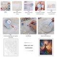 thumbnail image 3 of Paint by Numbers Kit for Adults, Angel Rainbow Sky Fantasy Dream Paint by Numbers, Easy Paint by Numbers Kit for Adults Beginner, DIY Adult Paint by Number Kits on Canvas, 12x16in Home Decor, 3 of 7