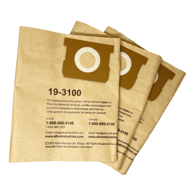 Hyper Tough 193100 HighEfficiency Disposable Filter Bag for Wet/Dry