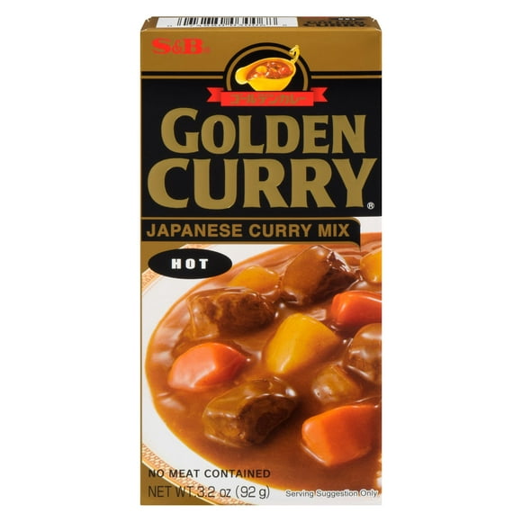 S&B Golden Curry Sauce Mix Hot, 92 g