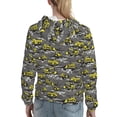 thumbnail image 7 of Sikiie Modern Yellow Excavator Women's Casual Hoodies Long Sleeve Lightweight Pullover Tops Loose Sweatshirt-X-Large, 7 of 7