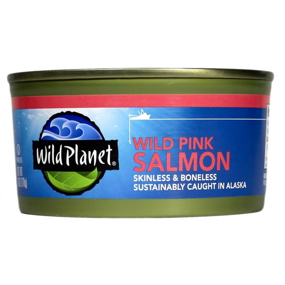 Wild Planet Alaska Wild Pink Salmon, 6 oz Can