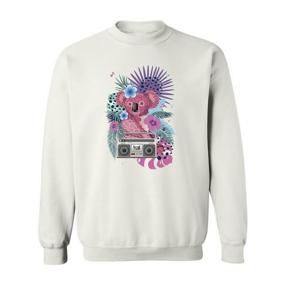 Koala With A Boombox Sweatshirt Women -Image by Shutterstock, Female 5X-Large