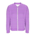 thumbnail image 3 of ZUKMRJPC Womens Bomber Jacket Full Zip Up Fashion Print Casual Cropped Jackets Lightweight Trendy Outerwear Coat with Pockets, 3 of 5