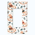 thumbnail image 5 of Metal Light Switch Plate Cover Festive Christmas Mistletoe Rocker Horse XMS001, 5 of 13