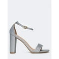 thumbnail image 2 of J.Adams Shirley Heels for Women - Ankle Strap High Dressy Sandals - Vegan Block Heels for Women, 2 of 4
