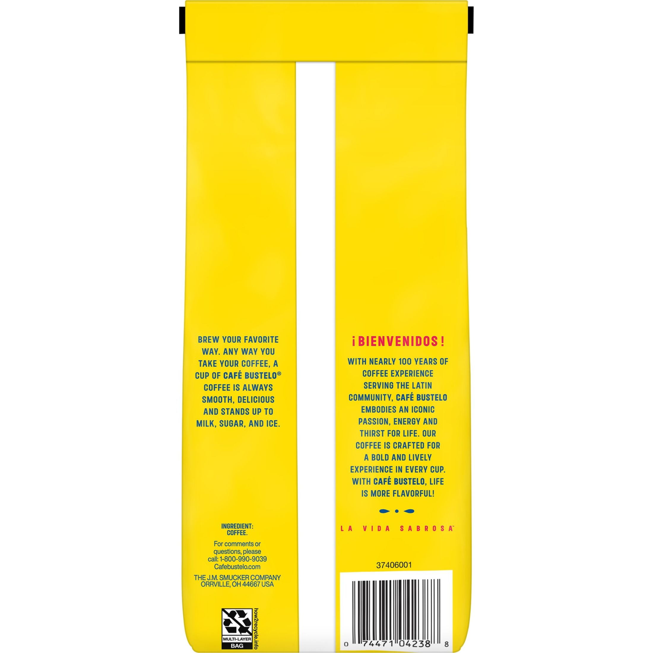 (6 pack) Cafe Bustelo Dark Roast Ground Coffee, 11 oz Bag