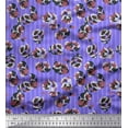 thumbnail image 1 of Soimoi polyester Crepe Fabric Stripe & Floral Artistic Printed Craft Fabric by the Yard 42 Inch Wide, 1 of 3