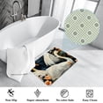 thumbnail image 3 of Swan Polyester Non-Slip Machine Washable Bath Rug Indoor Rug Door Carpet, 3 of 6